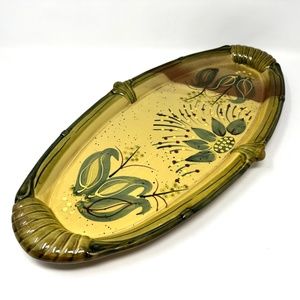 Vintage Centrum Ciene by Nanette Vacher Hand Painted 21” Oval Platter M1655